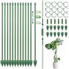 Gigmeta 12 pezzi Supporti per piante, Supporti regolabili in altezza 33/66/99 cm per piante per giardini interni ed esterni