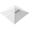 Arreditaly Telo Di Ricambio Universale Per Gazebo Con Air Vent Superiore In Tessuto Resistente E Sistema Di Fissaggio Con Taschette Per Giardino Patio E Terrazza 300 X 300 Cm Beige