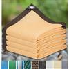 ZHJSHOU Tenda a Vela Impermeabile Rettangolare,Tenda da Sole per Esterno,HDPE Vele Parasole Protezione UV 90%,per Giardino, Terrazzo, Patio, Cortile e Prato,Color Crema,2X6m