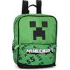 Franco Cosimo Panini MINECRAFT - Zainetto Ufficiale Minecraft, per Asilo e Tempo Libero, Spallacci Imbottiti e Regolabili, Retro e Fondo Termoformati, Scomparto Principale e Tasca Frontale con Chiusure a Zip, 23x30Hx10 cm