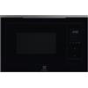 Electrolux Serie 600 KMSD253TBH Forno Microonde con Grill da Incasso 60 cm Altezza 38 cm 25 Litri Estetica Intuit Pure Black in vetro