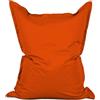 Lumaland - Enorme pouf Luxury, XXL, 380 litri, 140 x 180 cm, per interni ed esterni, orange, Indoor & Outdoor XXL - 140 x 180 cm