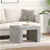 Generico Tavolino da Salotto Grigio Cemento 50x50x35 cm in Truciolato,Grigio,10.15kg,808553