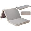 Gwydre Materasso pieghevole in memory foam, materasso portatile da pavimento con copertura lavabile, pieghevole per viaggi, campeggio e yoga