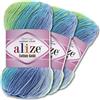 Wohnkult Alize 4146 - Gomitolo di lana in cotone dorato, 3 confezioni da 100 g