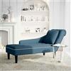 YUTAASU Chaise longue in velluto con bracciolo destro e cuscino per un relax elegante in salotto