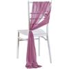 Pmnzdy 20 x 275 cm, tessuto in tulle, decorazione per sedie di nozze, per sedie di nozze, decorazione per sedie di nozze, in chiffon, per matrimoni, feste, Natale, rosa soia, 10 pezzi