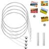 Tibapla Corda Porta Foto 4 Pezzi Set Filo Per Foto Con Magneti, Circa 2m*1.5mm, Filo Per Appendere Foto Con 48 Magneti Cavo Per Appendere Foto Corda Fotografica Magneti, Regolabile, Per Appendere Le Foto