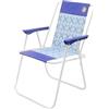 SUNNY STAR SEDIA BASSA ARIES IN ACCIAIO 53x43x36cm CELESTE