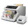 Safescan 2265 contabanconote per valore di sterline ed euro miste con verifica falsi a 5 punti + Safescan TP‑230 stampante termica grigia per stampare i risultati di conteggio
