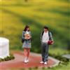 Scena Scolastica in Miniatura Realistico Figurina Compatto per Mensola, Vetrina