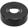 PATIKIL Flangia Divisa a Parete, 20/25/32mm Copri Tubi Termosifoni Copertura Piastra Rotonda in ABS Spessore Tagliabile per Tubo Acqua Rubinetto Decorazione,20mm Altezza, Nero