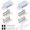 QUARKZMAN 2Set Cerniere Snodo 40 x 26 mm Cerniere Pesanti E Bussola Argento