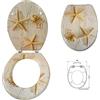 topolenashop Sedile copriwater universale per bagno copri wc water in legno mod. 52977