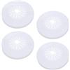 PATIKIL Copertura Tubo Acqua Decorazione 0.55-1.14 (14-29mm), 4Pz Copri Tubi Termosifoni Copertura per Tubi Riscaldamento Piastra Scudetto Colletto Radiatore per Tubo Parete, Bianco