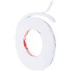 PATIKIL 2m/6.6ft Sigillatura Schiuma Nastro, 1cm Largo 10mm Spessore Singolo Adesivo Paraspifferi Striscia Guarnizione Porta Gommapiuma per Finestra Isolamento, Bianco