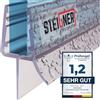 STEIGNER Guarnizione doccia UK13 100 cm (1 pz.) trasparente - Guarnizione box doccia verticale per docce angolari o pentagonali con porta 3,5-5 mm - Perfetta aderenza, Impermeabile, Finitura estetica