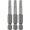 QUARKZMAN 3 Pezzi Punta Cacciavite A Testa Torx T25 Attacco Esagonale 1/4 Lunghezza 2 (50mm) Punta Magnetizzata Senza Foro Anti-Manomissione A 6 Punte Stellare Punte Per Trapano.
