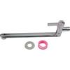 SageFurned Rubinetto esteso da parete in acciaio inox, girevole singolo, rubinetto per acqua fredda, per lavello, mocio, piscina, con aeratore antispruzzo, cucina, balcone, uso 25 cm, argento (30 cm)