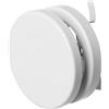 LIRAST Ø 80mm Bianco Diffusore di Alimentazione dell'aria in Metallo - Valvola a Disco Regolabile - Con clip a molla - Rotonda Griglia di Ventilazione