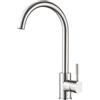 BONADE Rubinetto Lavello Cucina in Acciaio Inox 304, Miscelatore Cucina Alta Pressione Girevole a 360°, Rubinetto Cucina Monocomando, Rubinetti Cucina Acqua Calda e Fredda