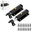 SLIAXINT 2PCS serratura a bullone chiavistello a molla in acciaio inox chiusura automatica per porta con pulsante serratura meccanica per porta interna ed esterna chiavistello per porta finestra e cancello