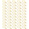 PATIKIL 50 Pz Terminali Ad Anello Rame, M10 Cavo Collegamento Cavo Ad Anello Rame a Fusto Aperto Morsetti per Cavi Non Isolati Kit per Messa a Terra Dell'Illuminazione