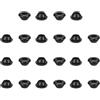 PATIKIL Guarnizioni in Gomma Silicone, 22 Pz 1/2 (12mm) Foro di Perforazione, 3/8 (10mm) Diametro Interno. Tappo Foro in Gomma a Cilindro per Impianto di Irrigazione Firewall, Nero