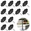 JRYGAC 12 Pezzi Vite a Stella M6, Viti con Impugnatura a Stella, Vite a Testa Zigrinata, Barra Filettata con Testa a Stella Nera, per Macchine Dispositivi Meccanici, Utensili, Dispositivi(M6×20mm)