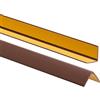 ProfiPVC Profilo Angolare PVC 25x25 mm, 200cm - Listello di protezione in plastica flessibile - Striscia autoadesiva - Riparo dei profili angolari e bordi, facile da installare - Marrone
