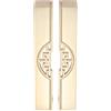 Mgoodoo Maniglie per porte interne, 128 mm, maniglia per armadio, stile vintage, in lega di zinco, colore oro, confezione da 2