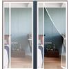Eejovative Zanzariera Magnetica Porta Finestra, 110x240cm Tenda Porta Magnetica su Misura Facile Montaggio Adsorbimento Magnetico per Porte Scorrevoli, Garage Bianco