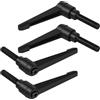 efuturetime 4 Pcs Maniglie a Leva di Serraggio M10-40mm Maniglia a Ripresa di Boccaggio Regolabile in Acciaio al Carbonio Nero