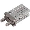 LIYJTK MHZ2-10D parallelo aria pinza pneumatica del cilindro del dito in lega di alluminio doppio/ad azione singola 10mm foro M3 x0.5 tubo di collegamento diametro-10~60 °C temperatura