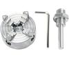 TYDHGSE Mandrino Autocentrante A 3 E 4 Griffe In Lega Di Zinco, Biella, Accessorio Di Serraggio Opzionale For Tornio For Metallo(C 4 Jaw and Rod)