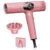 Yaskro Asciugacapelli Ionico con Diffusore, Motore Brushless Professionale per Asciugatura Rapida, Display LED, Controllo Temperatura NTC, Leggero e Silenzioso, per Capelli Lisci e Spessi