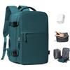 BJLFS Zaino sottovuoto Borsa da viaggio con pompa Ryanair Borse da cabina 40x30x20 Borsa a mano Wizzair Easyjet Vueling Borse sottovuoto per viaggio Zaino impermeabile per laptop da 17 pollici, G07