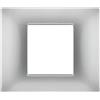Mapam Placca grigio chiaro 2 posti tecnopolimero compatibile Vimar Plana - GEM-P6002-GC