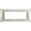 Mapam Placca grigio chiaro 7 posti tecnopolimero compatibile Vimar Plana - GEM-P6007-GC
