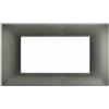 Mapam Placca grigio scuro 4 posti tecnopolimero compatibile Vimar Plana - GEM-P6004-GS