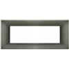 Mapam Placca grigio scuro 7 posti tecnopolimero compatibile Vimar Plana - GEM-P6007-GS