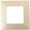 Mapam Placca perla 2 posti tecnopolimero compatibile Vimar Plana - GEM-P6002-PE