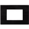 MAPAM Placca tecnopolimero spazzolato nero 7P - GEM-P6007SP-NE
