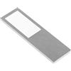 L&S Lucky-5 - Set di 5 lampade LED da incasso da cucina con interruttore a pulsante, 4000 K, bianco neutro, 12 V, in alluminio, effetto acciaio inox