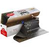 Neatiffy Tovaglia monouso in plastica, 137 cm x 30 m, tovaglia per tavoli rettangolari, rotondi/quadrati, equivalente a 12 confezioni da picnic (punti neri dorati)