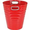 Waytex 931074 - Cestino di carta in plastica design moderno per ufficio, camera da letto, bagno, capacità 12,5 l, colore rosso