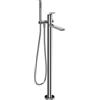 GESSI Miscelatore Piantana Vasca Gessi Ventaglio 72028 con Doccetta e Deviatore Automatico - Cromo