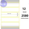 ZEBRA COMPATIBILE Zebra White 102x25mm, 2580 Et/Rotolo Z-2000D 4x1x1 Core - MINIMO 12pz - ZE800264-105