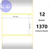 ZEBRA COMPATIBILE Zebra White 76x51mm, 1370 Et/Rotolo Z-2000D, 3x2x1 Core - MINIMO 12pz - ZE800263-205