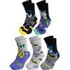 United Labels 5 paia di calzini da uomo DC Comics Batman & Joker, nero grigio, 40-45, calzini da uomo, calzini da uomo